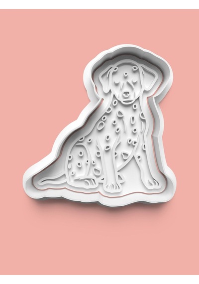 Dalmatian Köpek Figürü Kurabiye Kalıbı Ve Şeker Hamuru Kalıbı