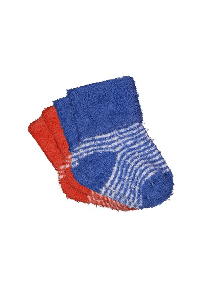 Civil Baby Yumoş İp Kıvrık 6- 2'li Bebek Erkek Çorap Set - Standart 6 Ay