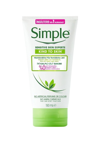 Simple Nemlendirici Etkili Yüz Temizleme Jeli 150 ML
