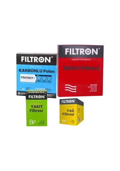 Filtron Renault Captur 1.5 Dci Filtre Bakım Seti 2013-2019 4lü Karbonlu