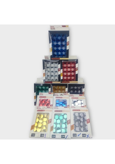 19mm Sivri Parlak Sarı Bijon Kapağı