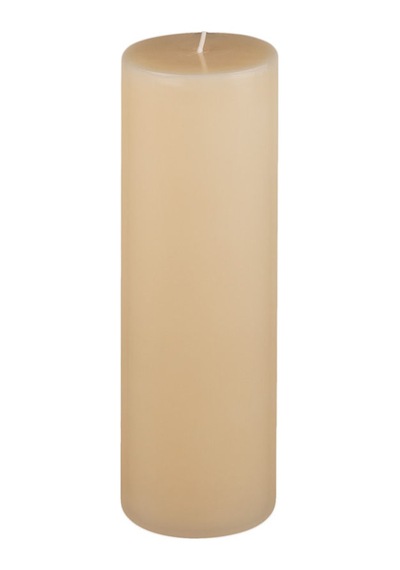 7x20 Krem Silindir Mum Krem