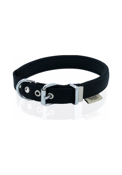 Doggie Konfor Dokuma Sade Boyun Tasması Siyah 2 x 30-35 CM Siyah