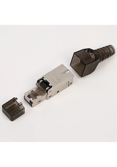 Ip20 Cat7 Rj45 Plug Endüstriyel Konnektör 10G 50U Cat7-6A-6-5