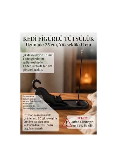 Kedili Tütsülük Siyah - 910169610