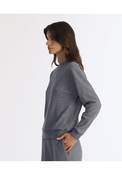 Yargıcı Regular Bisiklet Yaka Uzun Kol Sweatshirt 25kksw9019l 026 Mavi