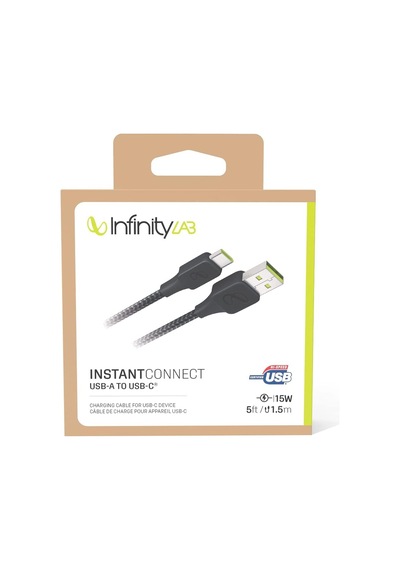 Infinitylab By - Instantconnect Kablo Usb-a Usb-c,siyah,1.5m
