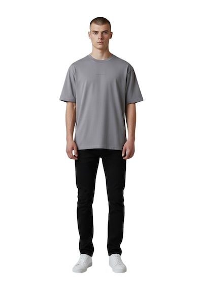 Cazador Erkek Basic T-shirt Caz.44070 Gri