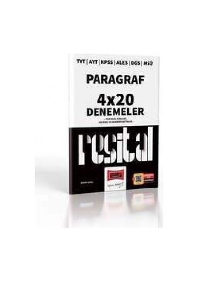 2023 TYT AYT KPSS ALES DGS MSÜ Resital Serisi Paragraf 4x20 Deneme Sınavı- Yargı Yayınları