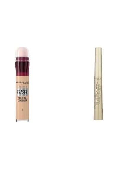 Anti Age Eraser Kapatıcı, 01 Light, 6.8 Ml + Telescopic Maskara - Siyah 0
