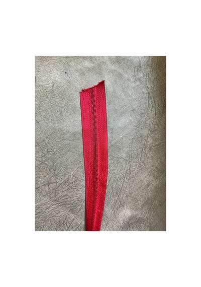 10 Metre Kırmızı Fermuar 20 Başlık Takılı