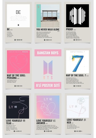 512 Store Bts Müzik Albüm Poster Seti, Btsmüzikseti