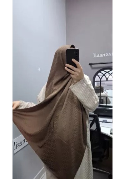 Aminenesil Modakaşmir Jakar Şal Kahverengi Renk Acı Kahverengi