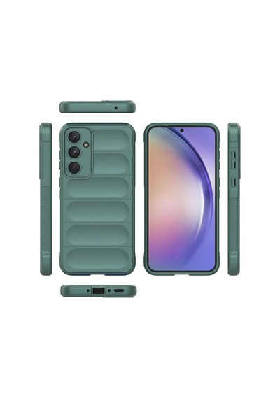 Samsung Galaxy  Uyumlu,  A26 Kılıf Optimum Silikon - Koyu Yeşil