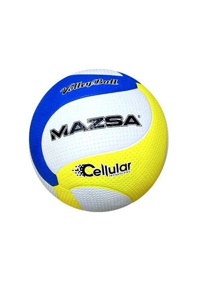 Özel Üretim Top Çeşitleri Hobiler Aktivite Vb-krc05002 Celluler Rubber Voleybol Topu Beyaz - Mavi - Sarı