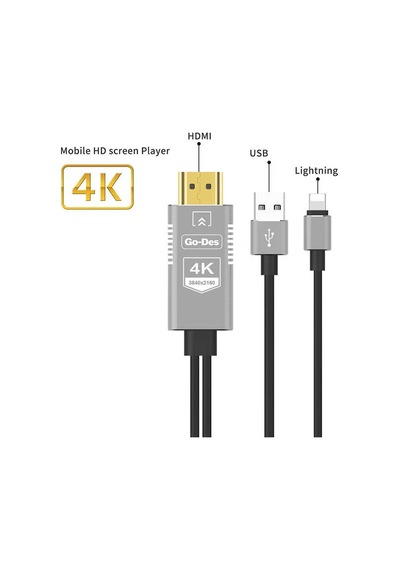 Go Des Gd-8278 Lightning Hdtv Kablo Siyah