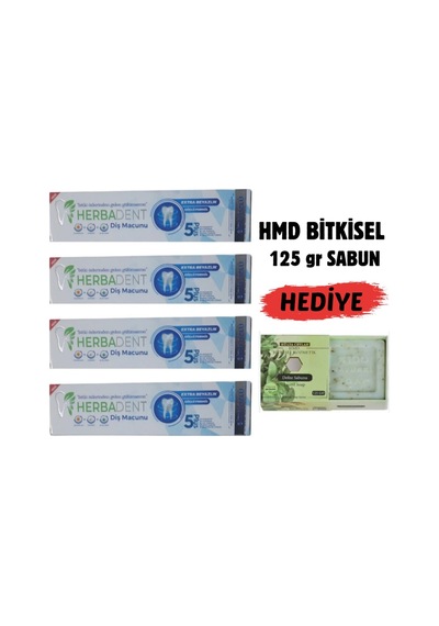 Bitki Özlü Flörürsüz X 4 Ad.diş Macunu & 125 Gr Hmd Sabun Hediye