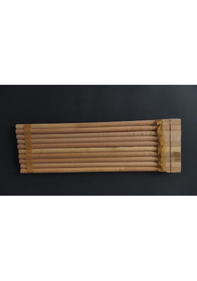 Ahşap Tahta Tünek 10 Lu 40 Cm