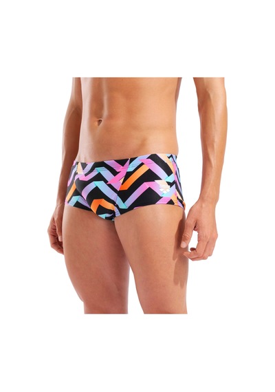 Arena Texture Swim Low Waist Short Erkek Mayo Black Multi White Black Multi White