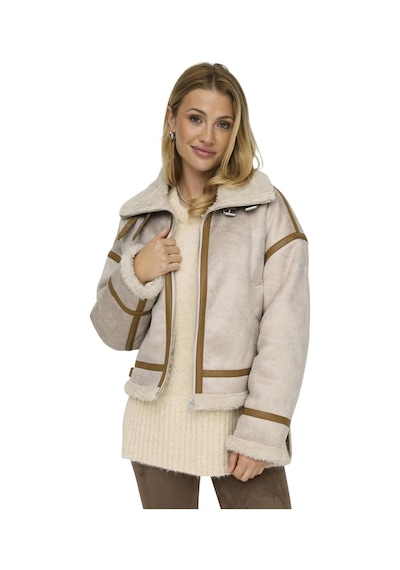 Only Kadın İçi Kürklü Mont 15322042 Taş