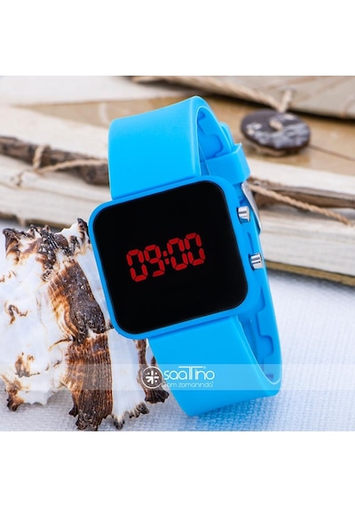 Spectrum Watch Mavi Renk Dijital Led Ekran Mini Unisex Kol Saat St-303614