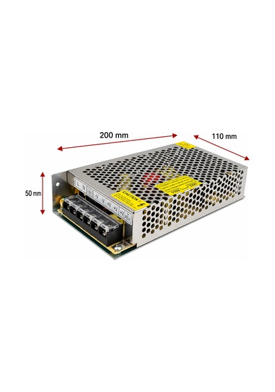 A Kalite 12v 20trafo, 12v 20a Kalın Kasa Metal Led Adaptörü
