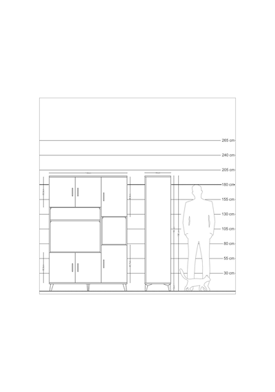 Hyperion Dolap 9 Raflı 6 Kapaklı 132x44x195 Çam-antrasit/antrasit Antrasıt/antrasıt Hyperion Dolap 9 Raflı 6 Kapaklı 132x44x195 Çam-antrasit/antrasit Antrasıt/antrasıt