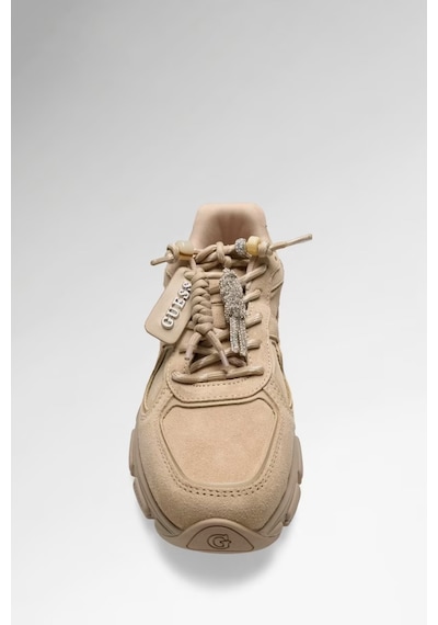 Guess Irrina Kadın Deri Sneaker Ayakkabı Flfırrsue12 Bej