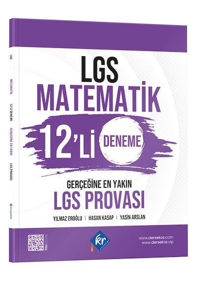 LGS Matematik 12'li Deneme Gerçeğine En Yakın LGS Provası KR Akademi Yayınları