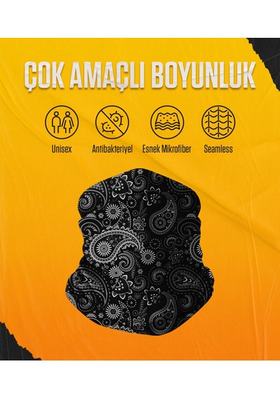Musclecloth Çok Amaçlı Boyunluk Klasik Siyah