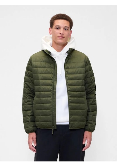 Gap 790583002 V-frch Logo Ltwt Puffer Jkt Erkek Mont Haki