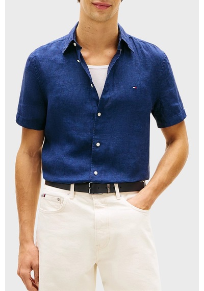 Tommy Hilfiger % 100 Keten Regular Fit Kısa Kollu Gömlek Erkek Gömlek Mw0mw41531 Dcc Lacivert Tommy Hilfiger % 100 Keten Regular Fit Kısa Kollu Gömlek Erkek Gömlek Mw0mw41531 Dcc Lacivert