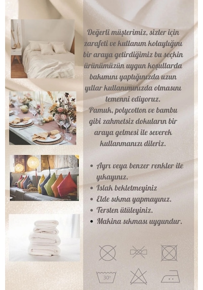 Şal Lüx Raşel Dantel Krem Masa Örtüsü 155x220 Cm 1292 Krem