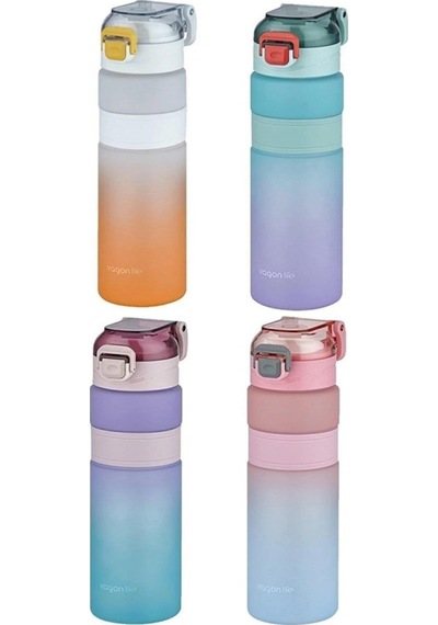 Taros Color Rainbow Matara 600 Ml Mor Kapaklı