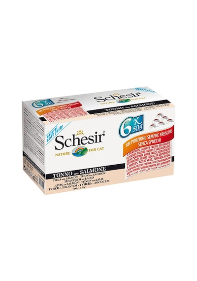 Schesir Multipack Somonlu Kedi Konservesi 6 x 50 G