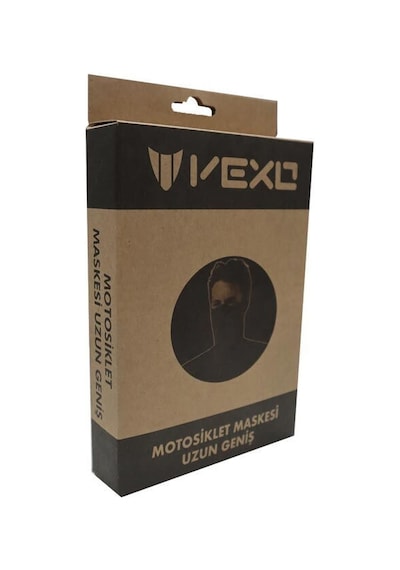 Vexo Neopren Yüz Maskesi Uzun Boğazlı Model Siyah
