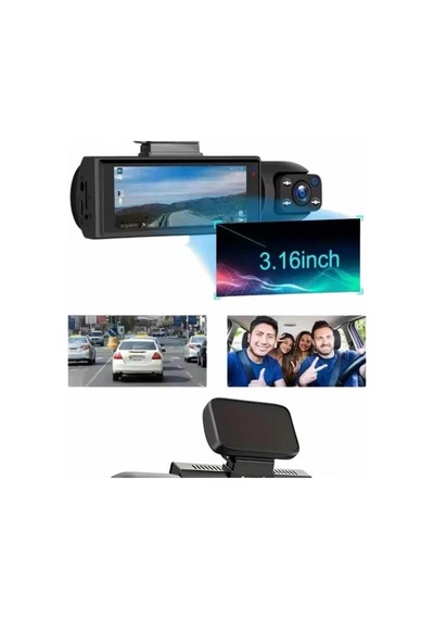 Full Hd 1080p Sürüş Kamerası Video Kaydedici Arka Ve İç Kamera Hareket Algılama Gece Görüşlü