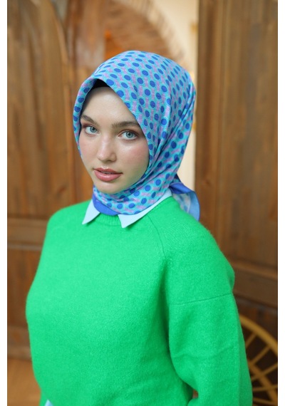 Silk Home Olinda Eşarp 48005-24 Menekşe, Pembe, Cam Göbeği