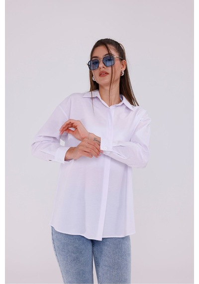 Rima Kadın Trend Gömlek Beyaz