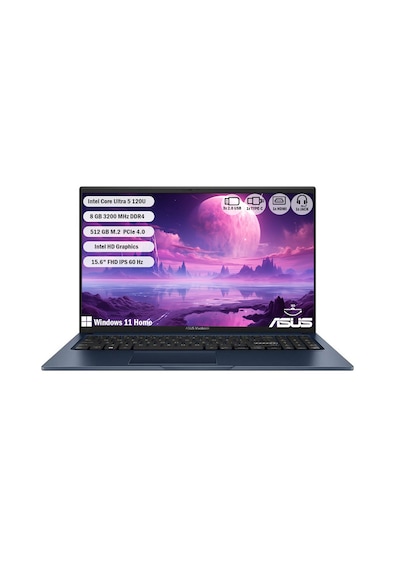 Asus Vivobook 15 X1504VA-BQ3970W Core 5 120U 8 GB 512 GB SSD 15.6" W11H Dizüstü Bilgisayar