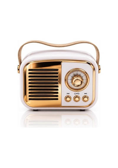 Retro Tasarım Bluetooth Hoparlörlü Radyo Taşınabilir Kablosuz Müzik Çalar, Usb/aux/tf Kart Destekli 85022779