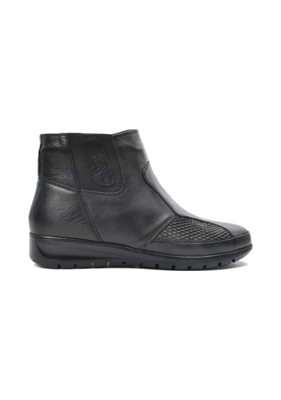 Voyager 7690 Kadın Deri Comfort Bot Siyah