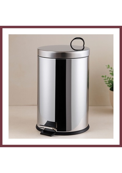 Storeşahin Pedallı 16 L Krom Metal Çöp Kovası Shn0720