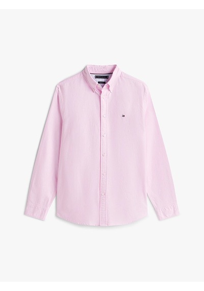 Tommy Hilfiger Solıd Herıtage Oxford Rf Shırt Erkek Pembe Uk Gömlek - Mw0mw35774