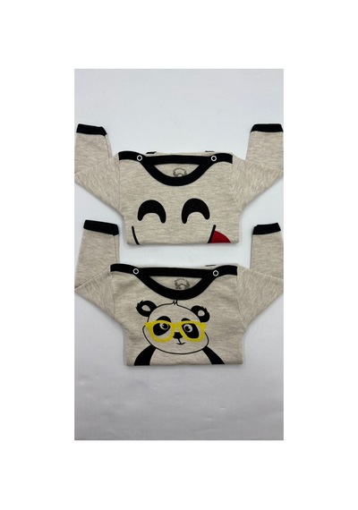 Pirinç Bebe Baskılı 2li Bebek Body Çok Renkli - 764927341 Çok Renkli