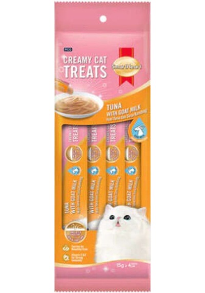 Smart Heart Ton Balıklı Keçi Sütlü Krema Kedi Öülü 4 x 15 G