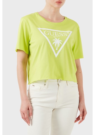 Guess Bayan Crop E02ı01 Ja914 G8bu Fıstık Yeşil Fıstık Yeşil