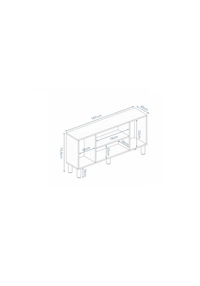 Traverten Çok Amaçlı Modern Konsol, 4 Kapaklı 160cm Mermer Desenli Konsol - Tamamı Mdf Traverten - Kumtaşı Traverten Çok Amaçlı Modern Konsol, 4 Kapaklı 160cm Mermer Desenli Konsol - Tamamı Mdf Traverten - Kumtaşı