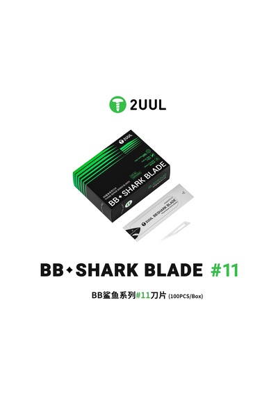 2uul Da18 Bb Shark Blade Serisi Yüksek Karbonlu Çelik No.11 Bıçak 100 Adet