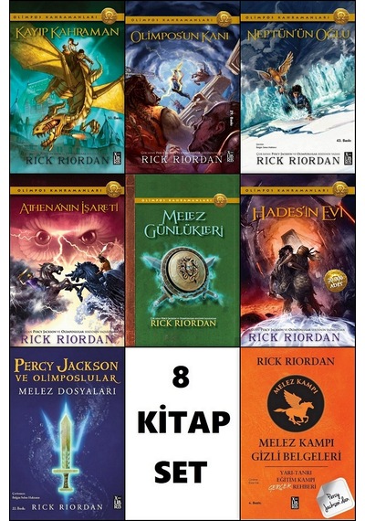 Olimpos Kahramanları - Melez Kampı - Günlükleri - Dosyaları 8 Kitap Set